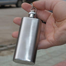 1oz 28ml Portable Mini Stainless Steel Flask Wine Bottle with Keychain Newly