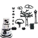 14PCS/SET Cookie Fondant Cutter Stamping Mold Cake Decorating Y5E0