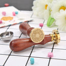 Retro DIY Seal Stamp Scrapbooking Envelope Decor Plant Flower Sealing Wax Sta