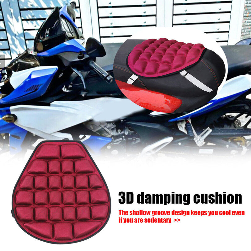 Motorcycle Seat Pad Cushion Sunscreen Mat Shock Absorb Anti Brief Air Cushion