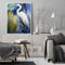 Oil Paint by Numbers Stand Egret Canvas Artwork Living Room Picture Decoration