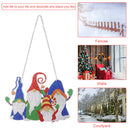 DIY Applique Diamond Four Gnomes Wall Hanger Acrylic Craft Kit Door Pendant