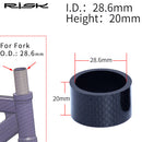 RISK Bicycle Headset Washer 28.6mm Stem Front Fork Spacers Carbon Fiber Gasket