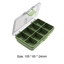 Fishing Tackle Bait Box Fish Lure Hook Bait Container Equipment (3 Grid)