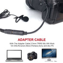 Handsfree Microphones Clip On Lapel Lavalier Mic For Phone PC Recording