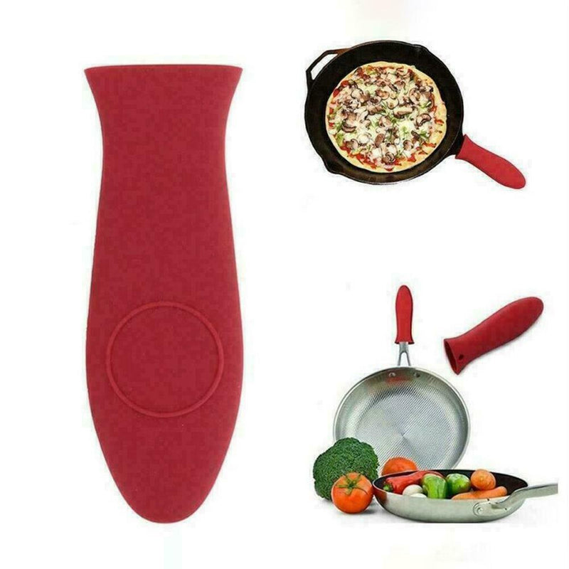 Pot Holder Cast Iron Hot Skillet Silicone Handle Cover Potholder Pan Z3V4 B8U6