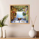 Full Embroidery Four Seasons DIY Cross Stitch Kits Stamped 11CT Needlework