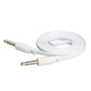 3.5mm Male to Male Stereo Audio Jack AUX Auxiliary Cable for iPod MP3 White
