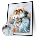 40x50cm Colorful DIY Paint By Number Kit Beautiful Girl Office Wall Hanging G