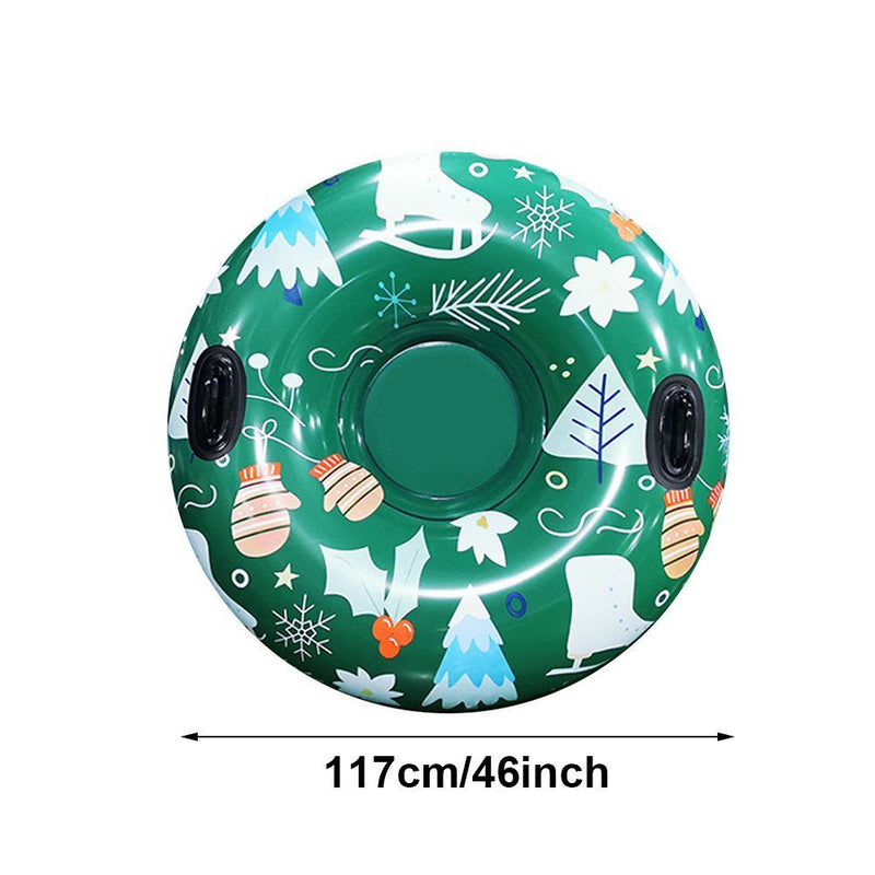 Duty Antifreeze Big Inflatable 46inch Snow Sleds Ski Circle Snow Tube Sled