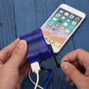 USB Emergency Charger Hand Crank Mobile Phone Power Generator for Camping T