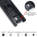 2pcs 6 inch Cabinet Drawer Slide Three-Section Duffer Damping Mute Track Newly