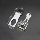 Punch-Free Stainless Steel Drawer Lock with Key Door Bolt Locks (3 Inch) Newly