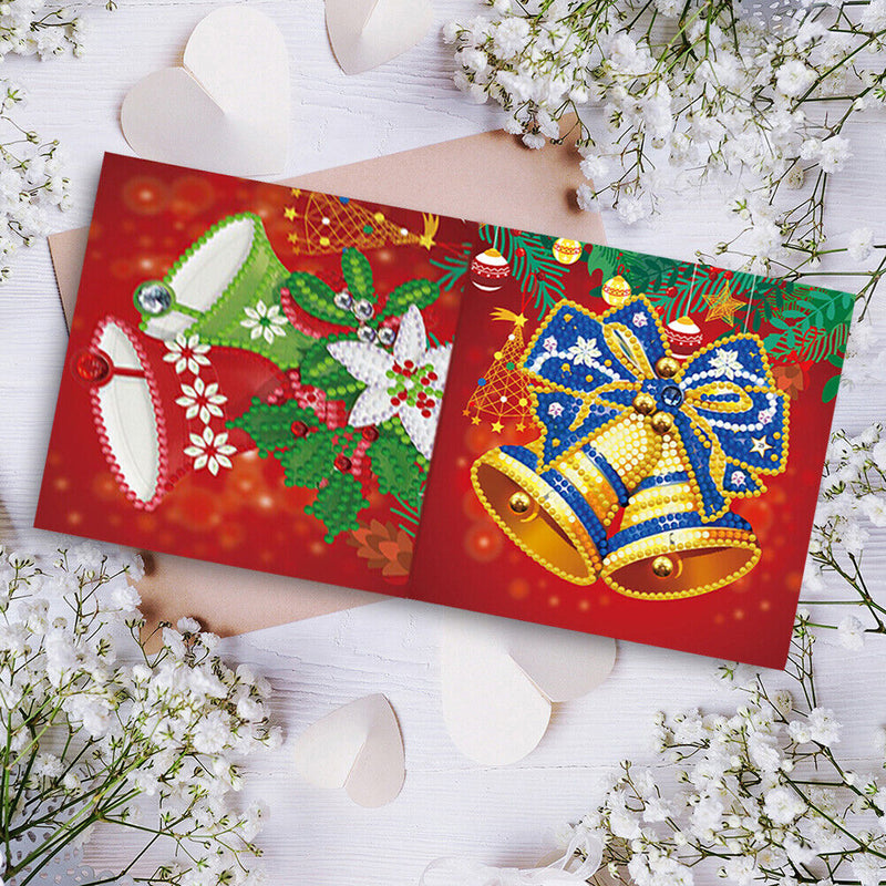 DIY Special Shape Diamond Christmas Card Glitter Rhinestone Painting Kit