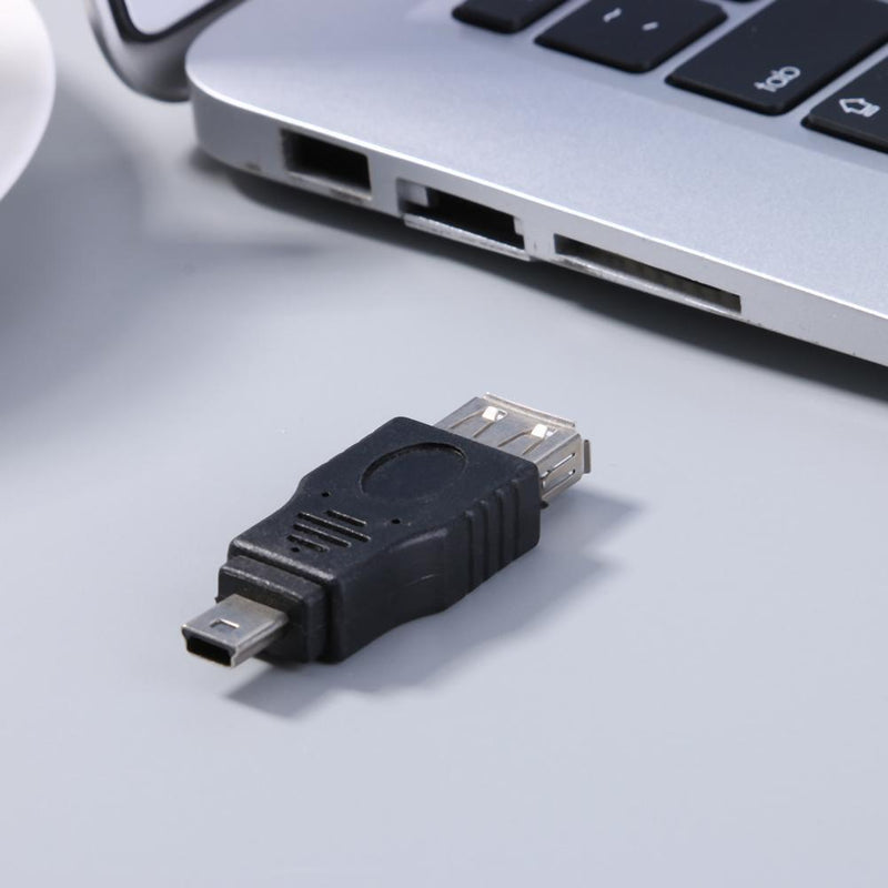 Hillrong 2pcs Mini USB 5P Male to USB Female Transfer Data OTG Adapter K