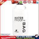 Swimming Bag Waterproof Dry Sack Storage Trekking Boat Phone Pouch (White) Newly