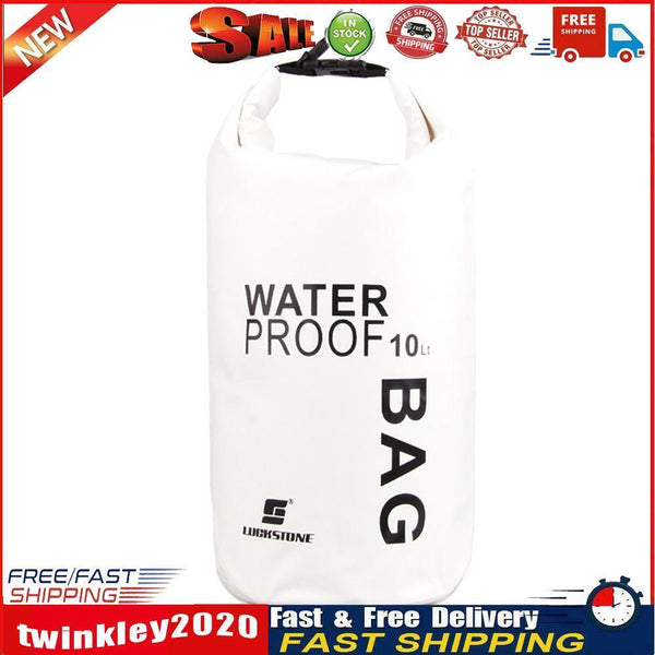 Swimming Bag Waterproof Dry Sack Storage Trekking Boat Phone Pouch (White) Newly