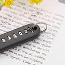 Key Chain Pendant Key Ring with Phone Number Keychain DIY Car Anti-lost