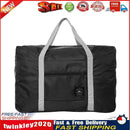 Solid Color Waterproof Foldable Travel Bags Portable Luggage Bag (Black) Newly