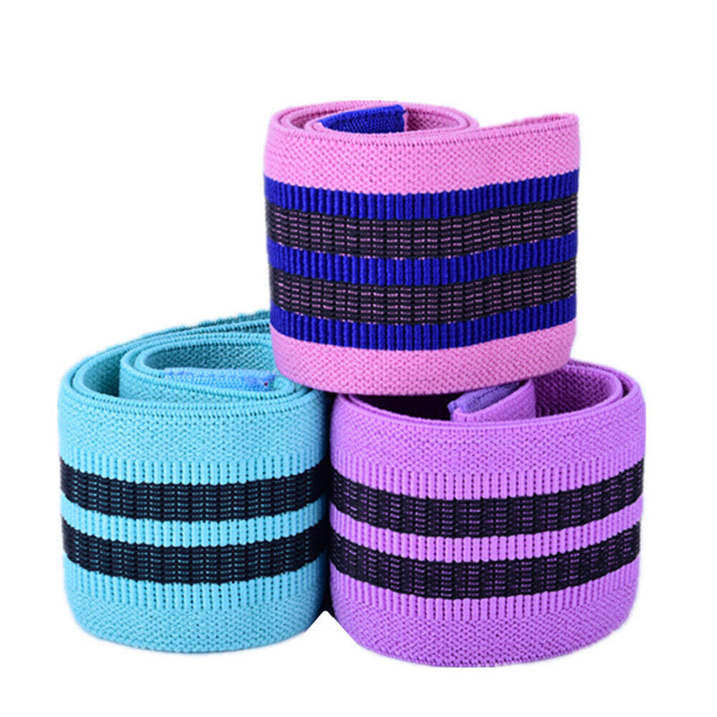 3pcs Yoga Exercise Workout Prey Leg Loop Non-Slip Design Squat Band Hip