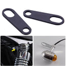 Motorcycle Turn Signal Indicator Light Lamp Holder Shock Brackets (Black) Newly