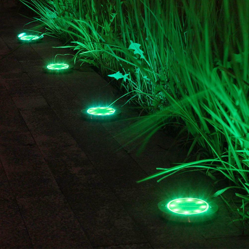 8 LED Garden Solar Power Ground Lights Floor Patio Outdoor Lawn Path Lamp