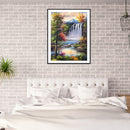 5D DIY Diamond Painting waterfall Full Round Drill Decor Newly