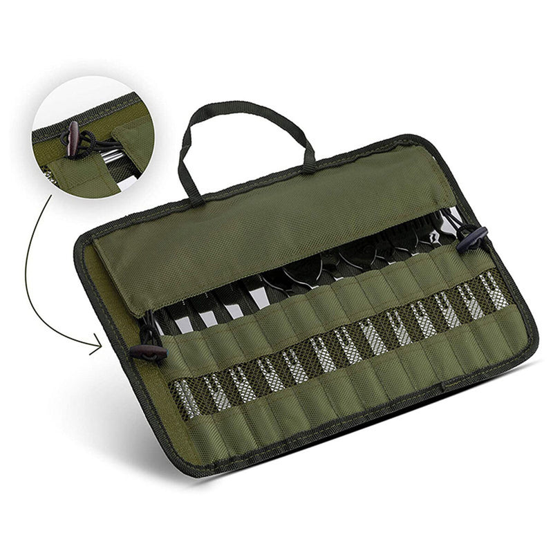 Outdoor Stainless Steel Camping Cutlery Bag - Durable Picnic Cutlery Package