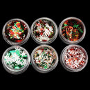 Holographic Flakes Mix Style Glitter Nail Sequins Star Christmas Tree Snowflake