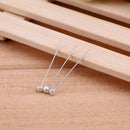 480pcs 1.46"" Colorful/White Round Bead Straight Headpens Tailoring Sti
