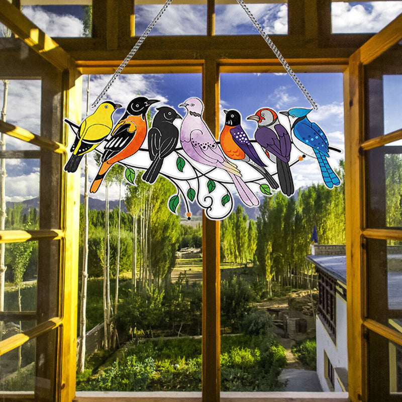Rhinestone Picture Birds Flocks Pendant DIY Craft Hanging Pendant Mosaic Art