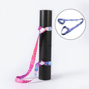 Yoga Mat Strap Belt Adjustable Shoulder Fitness Carrying Bel (Blue Flower) Newly