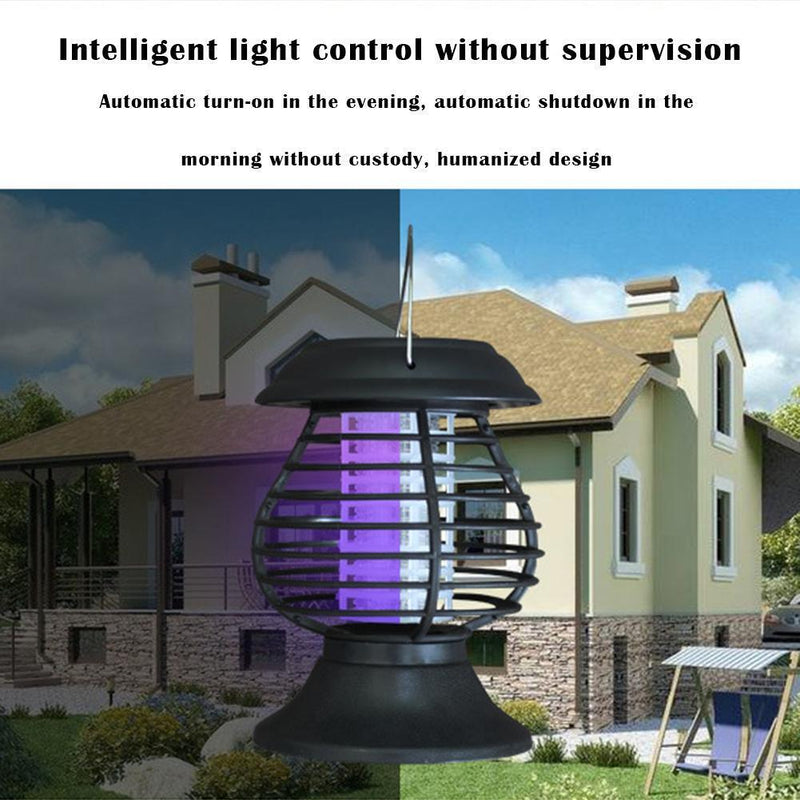 Mosquito Killer Solar LED Lamp Outdoor Waterproof Garden Insect Trap Light Newly