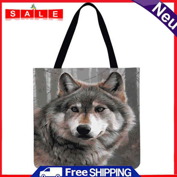 The Dragon Good Wolf Printed Shoulder Bag Shopping Bag Casual Big Dead H