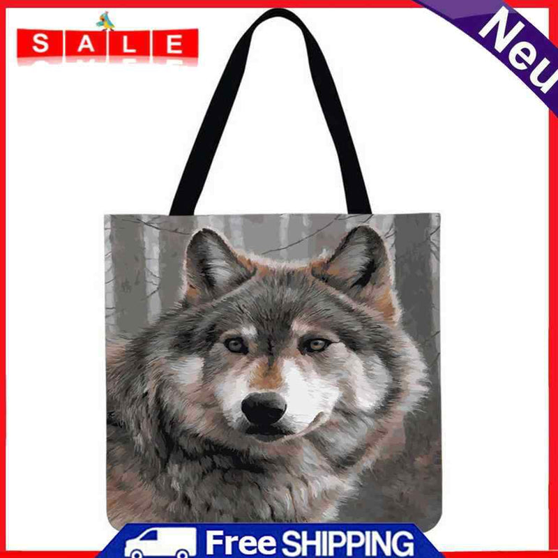 The Dragon Good Wolf Printed Shoulder Bag Shopping Bag Casual Big Dead H
