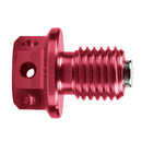 Universal Magnetic Motorbike Oil Drain Screw M12 Motorcycle Plug Part (Red)