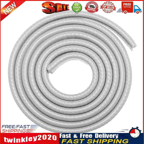 5m Car Door Anti Collision Strip with Steel Disc Scratch Protector (White) Newly