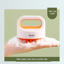 Silicone Scalp Head Massager Comb Handheld Hair Washing SPA Brush (Orange) Newly