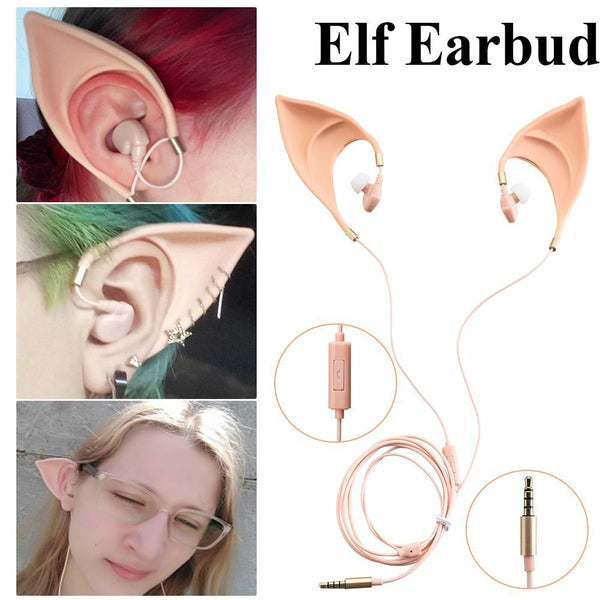 Elves Stereo Silica Gel Elf Ears Earphone Fairy In-Ear Headphone Earbuds