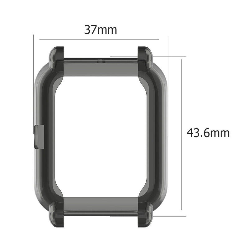 Soft TPU Protective Case Cover Shell for Amazfit Bip S Smartwatch (Black) Newly