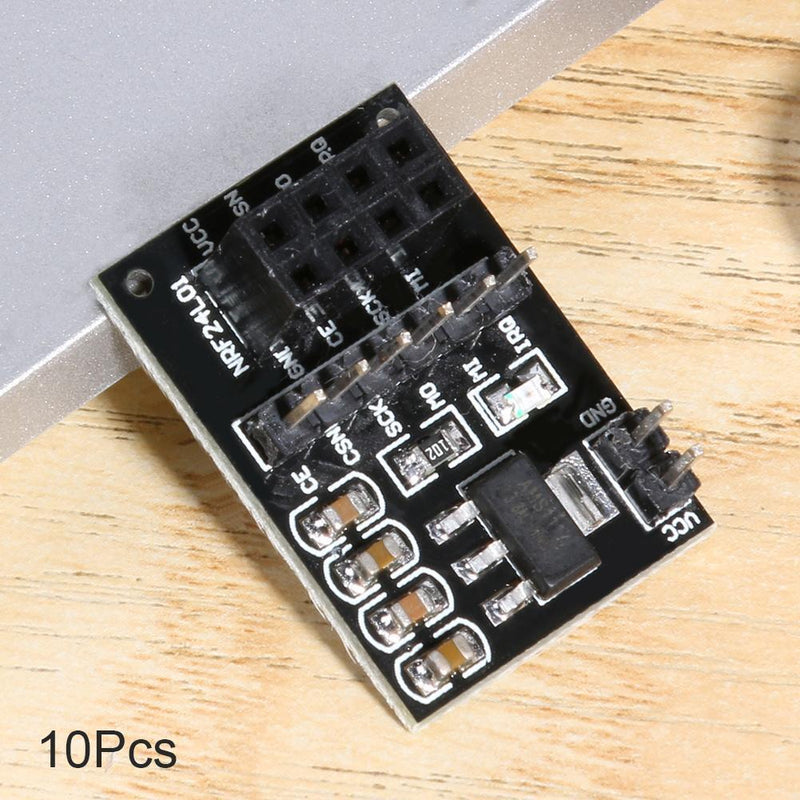 10pcs 3.3V Wireless Adapter Module Socket Adapter Board for 8Pin NRF24L01 Newly