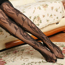 Women Ladies Fishnet Net Pattern Burlesque Hoise Pantyhose One Black Size A8B7