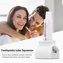 Plastic Toothpaste Squeezer Tooth Paste Tube Dispenser Seat Holder (White) Newly