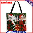 Ltervoercaern Christmas Cats Printed Shoulder Shopping Bag Casual Large