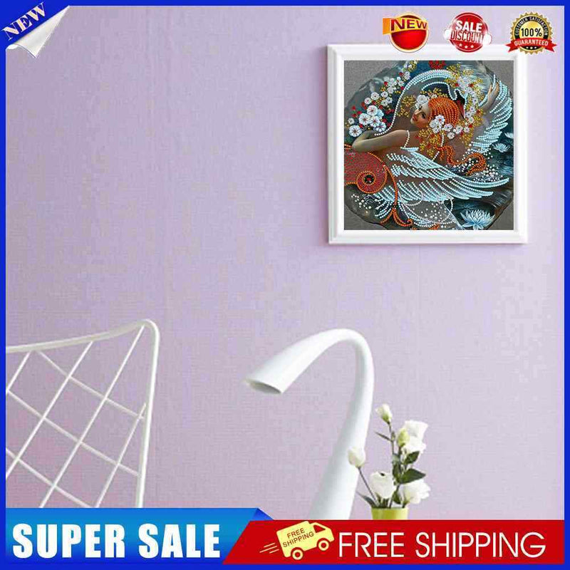 #A Peach Angel Girl Diamond Painting Kits Partial Special Shaped Drill Home Deco