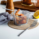 Stainless Steel French Fries Basket Mini Square Frying Basket with Handle