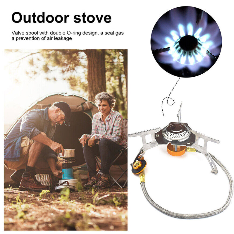 Outdoor Gas Stove Camping Folding Picnic Cooking Portable Split Stove (B) Newly