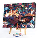 Oil Paint By Numbers Picture DIY Painting Lovely Cat Drawing on Canvas Art