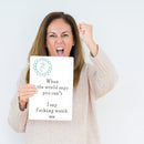 16pcs Affirmation Card Funny Postcards Funny Affirmation Card for Friends Fam