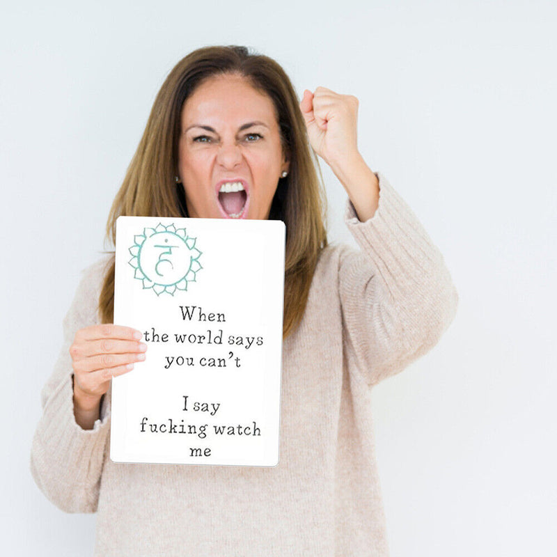 16pcs Affirmation Card Funny Postcards Funny Affirmation Card for Friends Fam